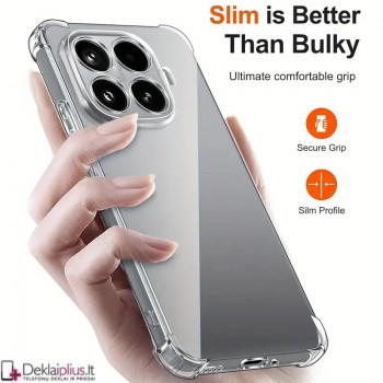 Silikoninis-Anti shock dėklas - permatomas (Xiaomi 15T Pro)
